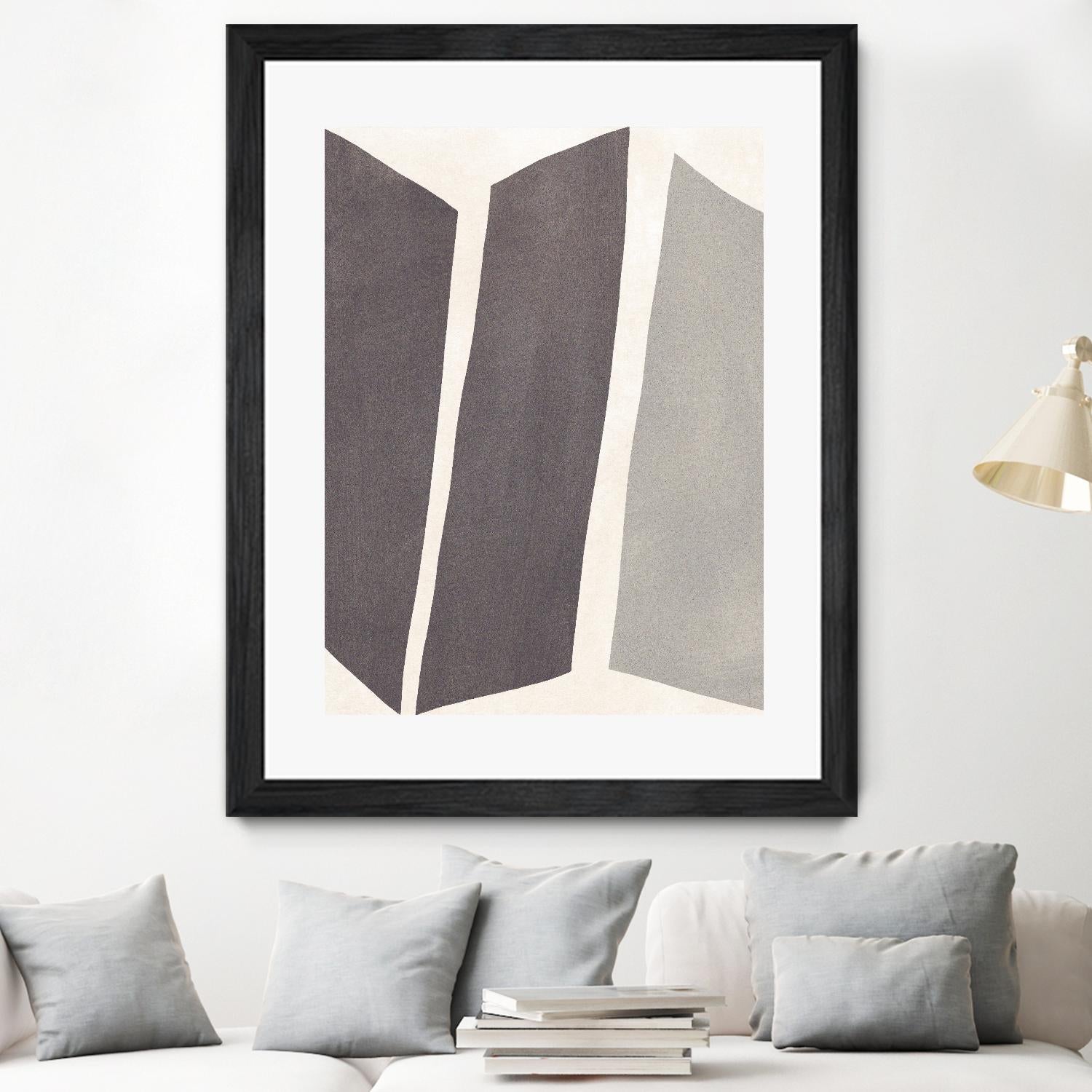 Colorblock Artifact I by June Vess on GIANT ART - cream abstract abstract