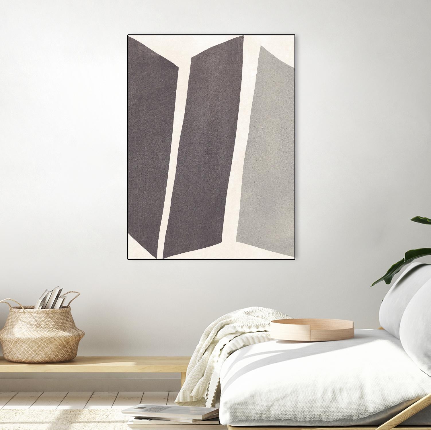 Colorblock Artifact I by June Vess on GIANT ART - cream abstract abstract