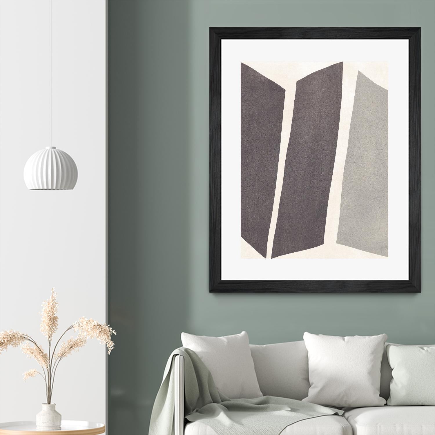 Colorblock Artifact I by June Vess on GIANT ART - cream abstract abstract