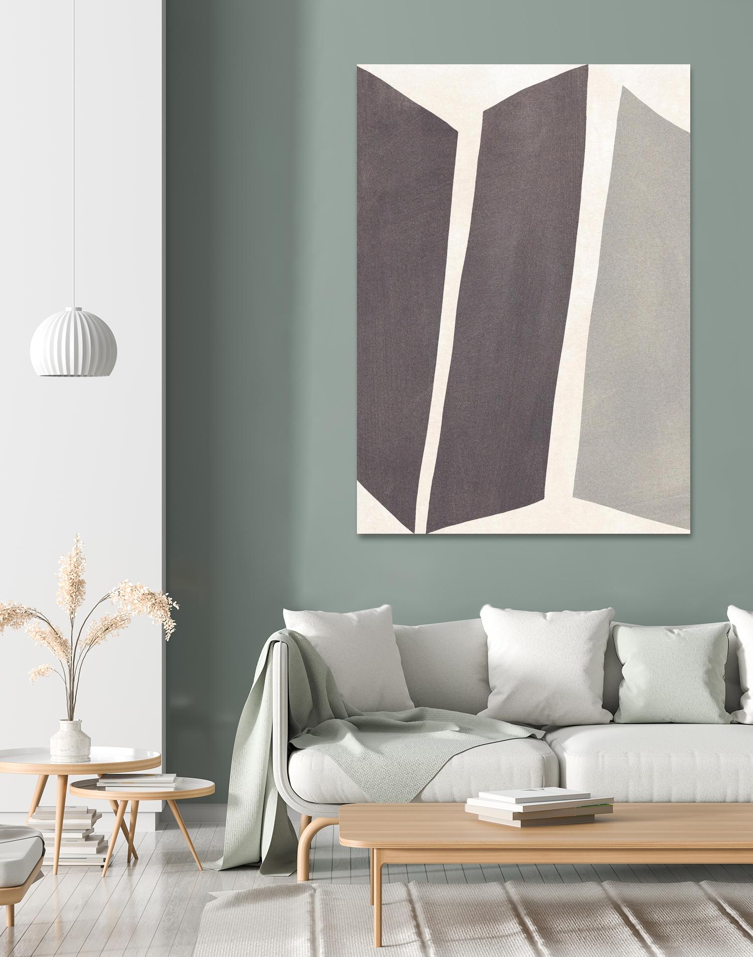 Colorblock Artifact I by June Vess on GIANT ART - cream abstract abstract