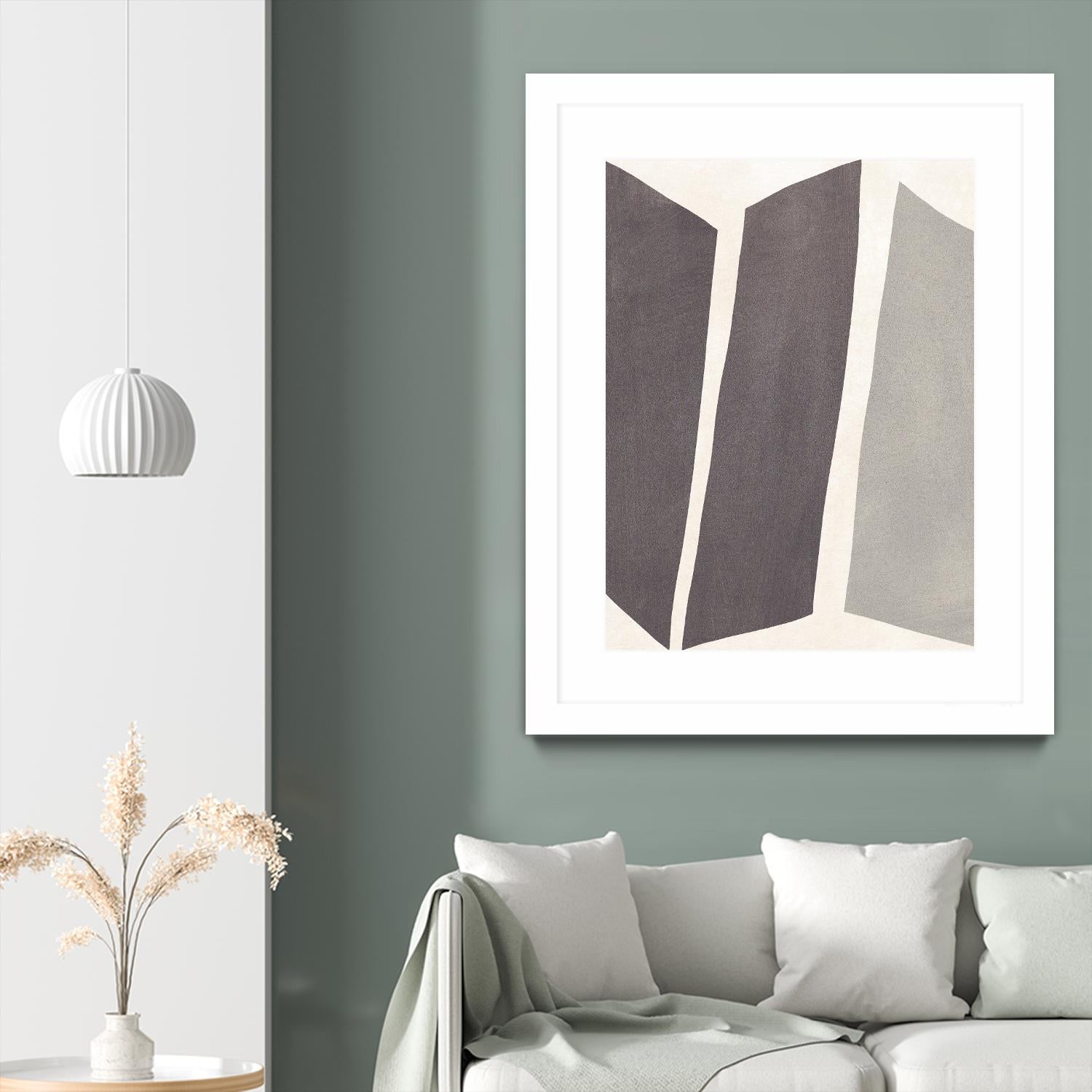 Colorblock Artifact I by June Vess on GIANT ART - cream abstract abstract