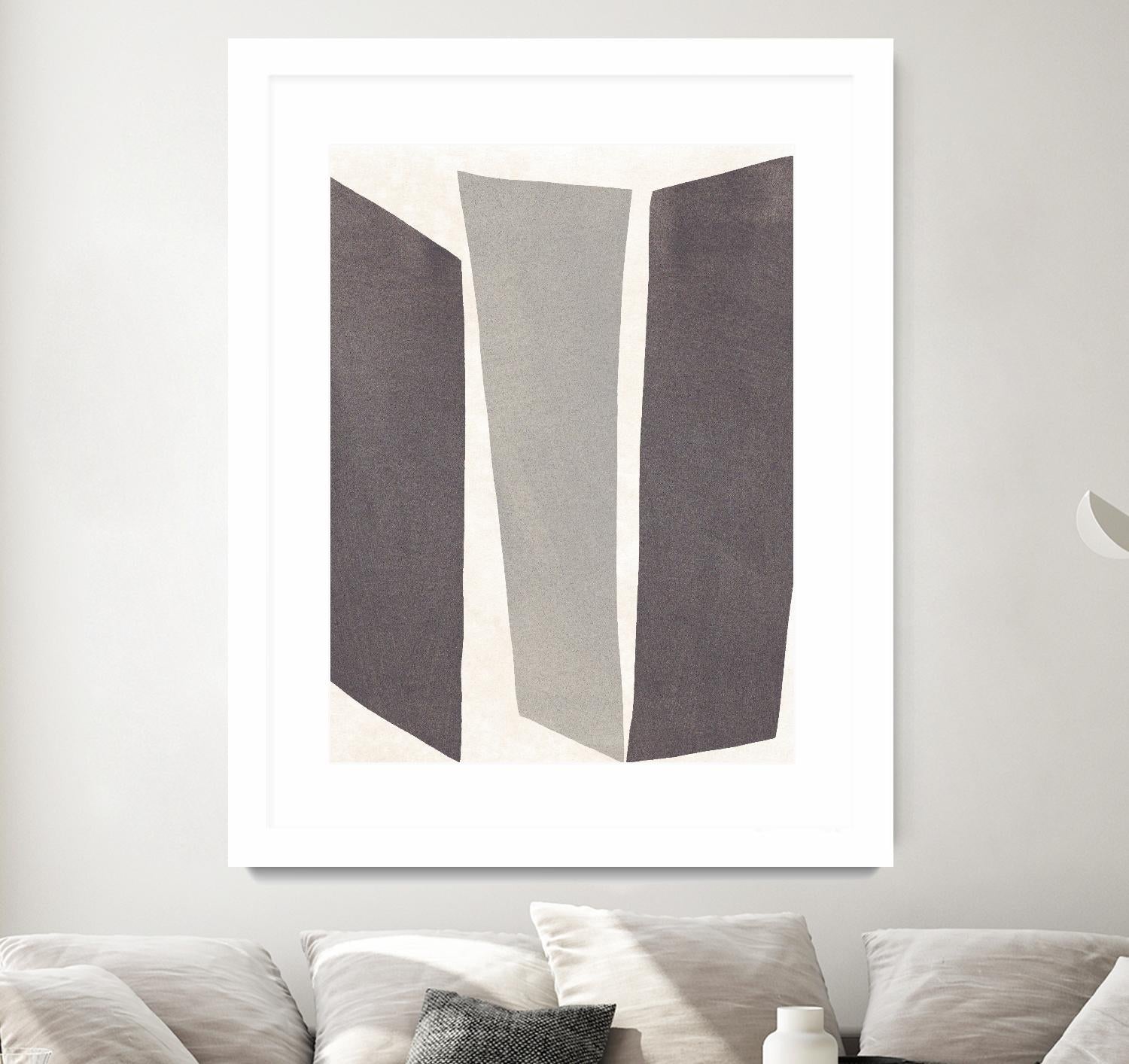 Colorblock Artifact II by June Vess on GIANT ART - white abstract abstract