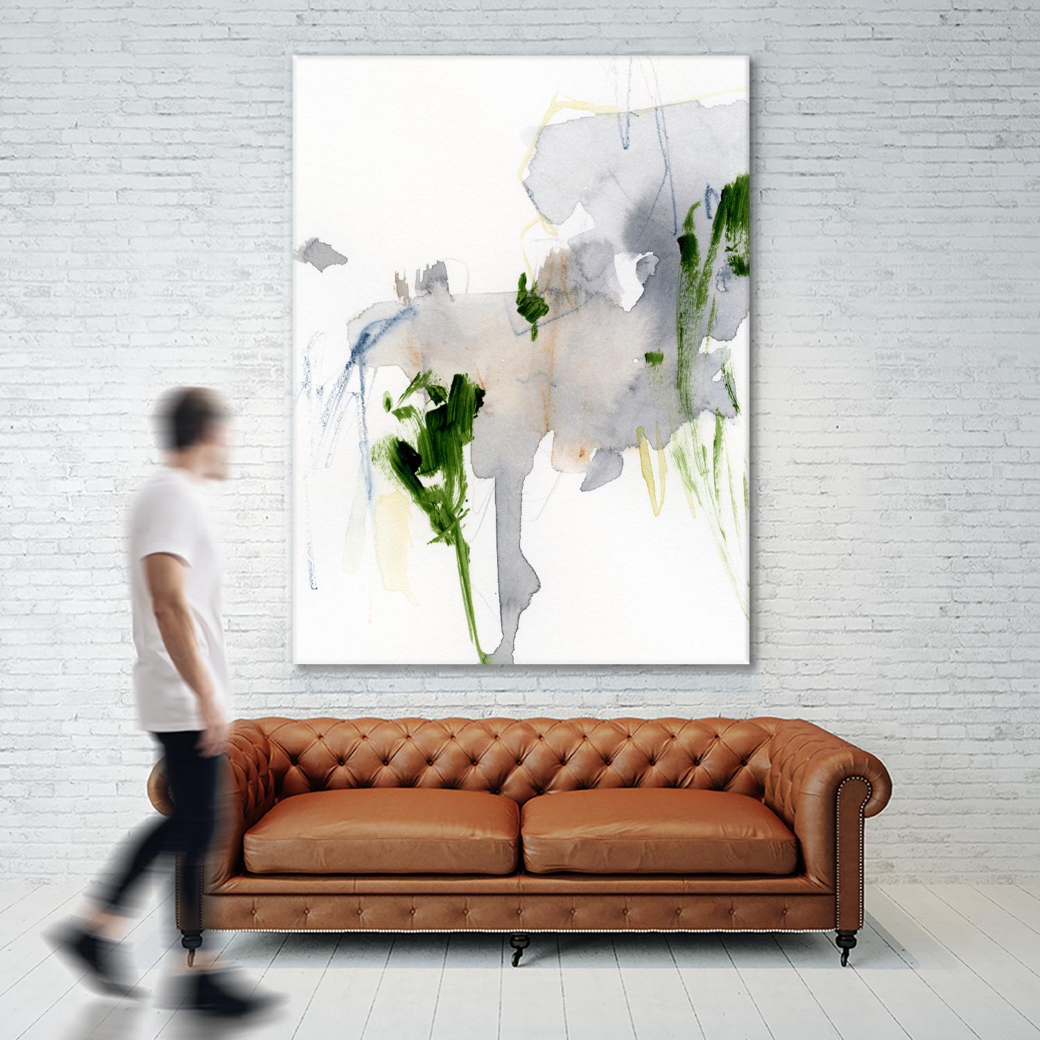 Green and Grey II by Victoria Barnes on GIANT ART - green abstract abstract