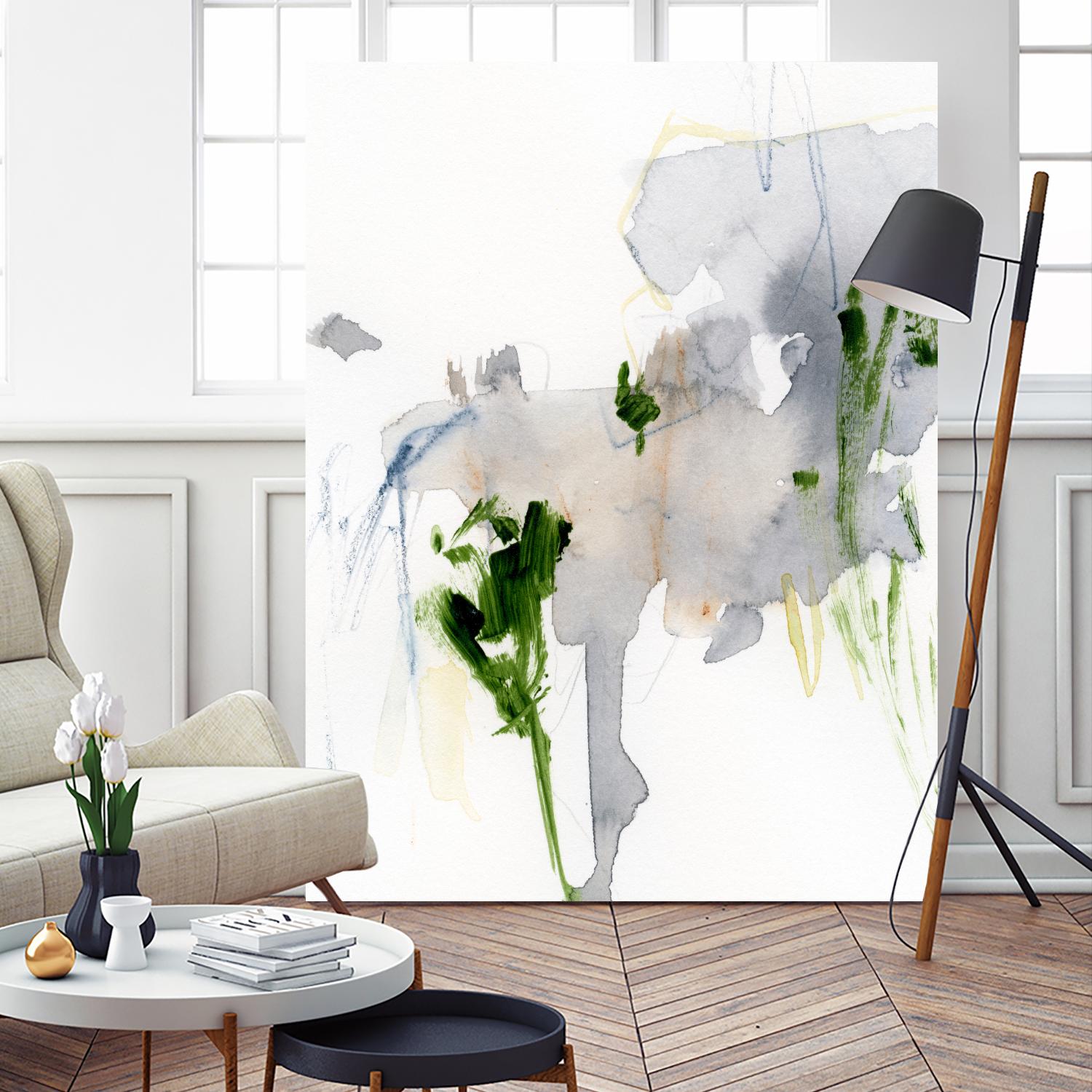 Green and Grey II by Victoria Barnes on GIANT ART - green abstract abstract