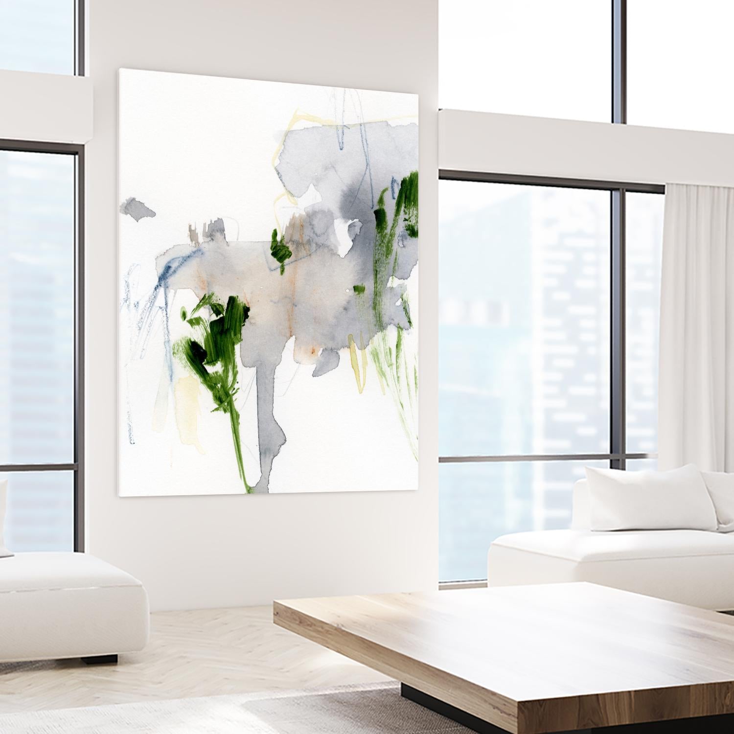 Green and Grey II by Victoria Barnes on GIANT ART - green abstract abstract