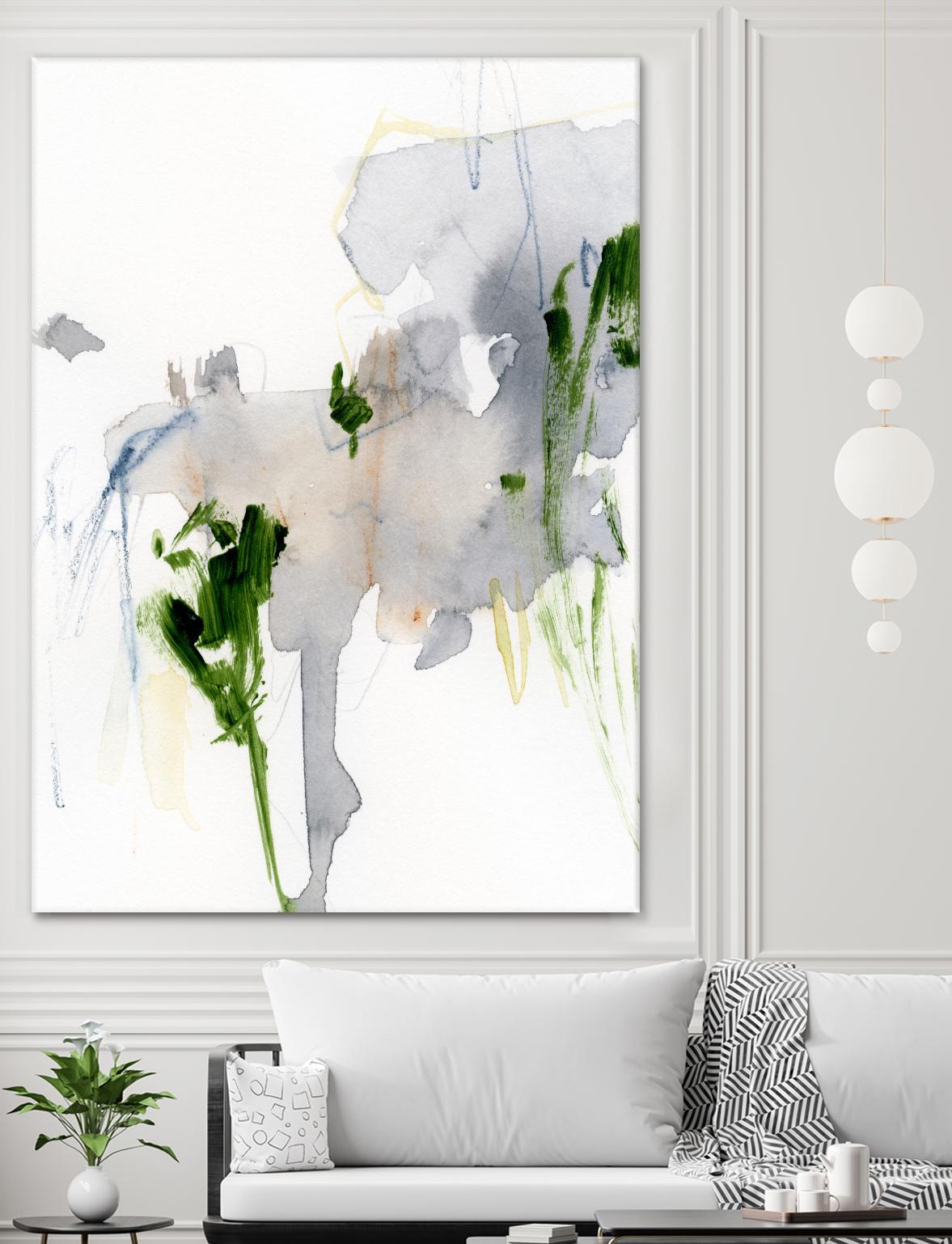 Green and Grey II by Victoria Barnes on GIANT ART - green abstract abstract