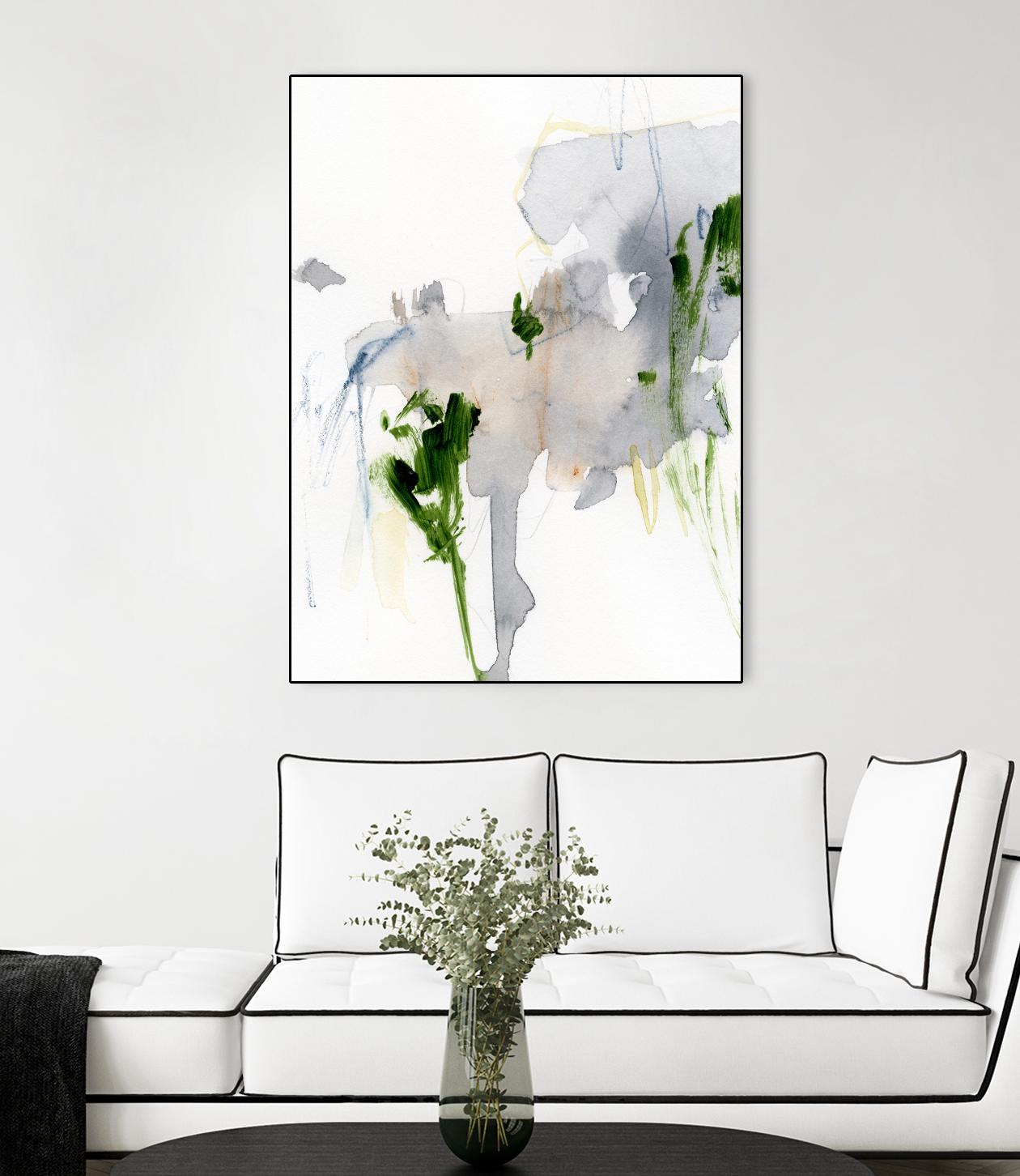 Green and Grey II by Victoria Barnes on GIANT ART - green abstract abstract