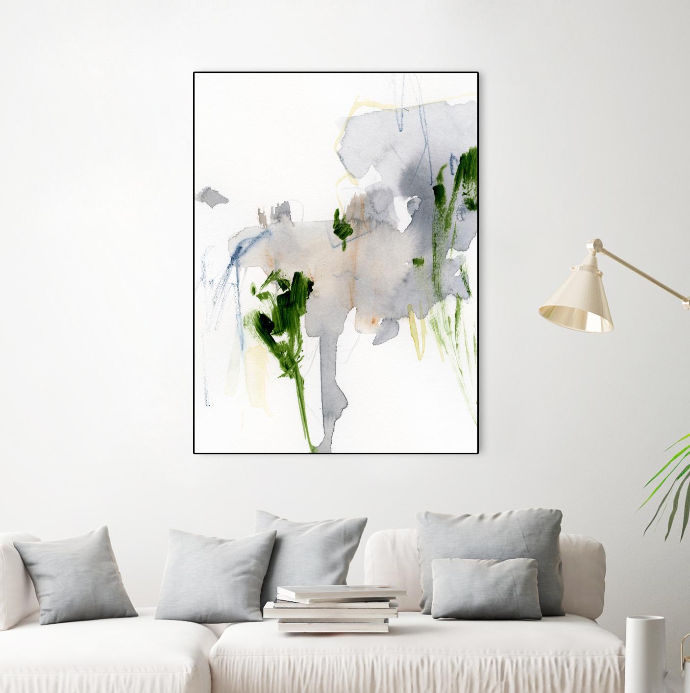 Green and Grey II by Victoria Barnes on GIANT ART - green abstract abstract