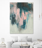 Blush Cascade II by Jennifer Goldberger on GIANT ART - beige abstract abstract