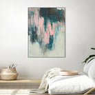 Blush Cascade II by Jennifer Goldberger on GIANT ART - beige abstract abstract