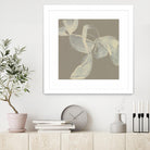 White Ribbon on Beige I by Jennifer Goldberger on GIANT ART - beige abstract abstract