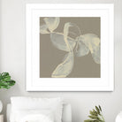 White Ribbon on Beige I by Jennifer Goldberger on GIANT ART - beige abstract abstract
