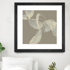 White Ribbon on Beige I by Jennifer Goldberger on GIANT ART - beige abstract abstract