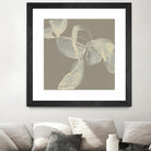 White Ribbon on Beige I by Jennifer Goldberger on GIANT ART - beige abstract abstract