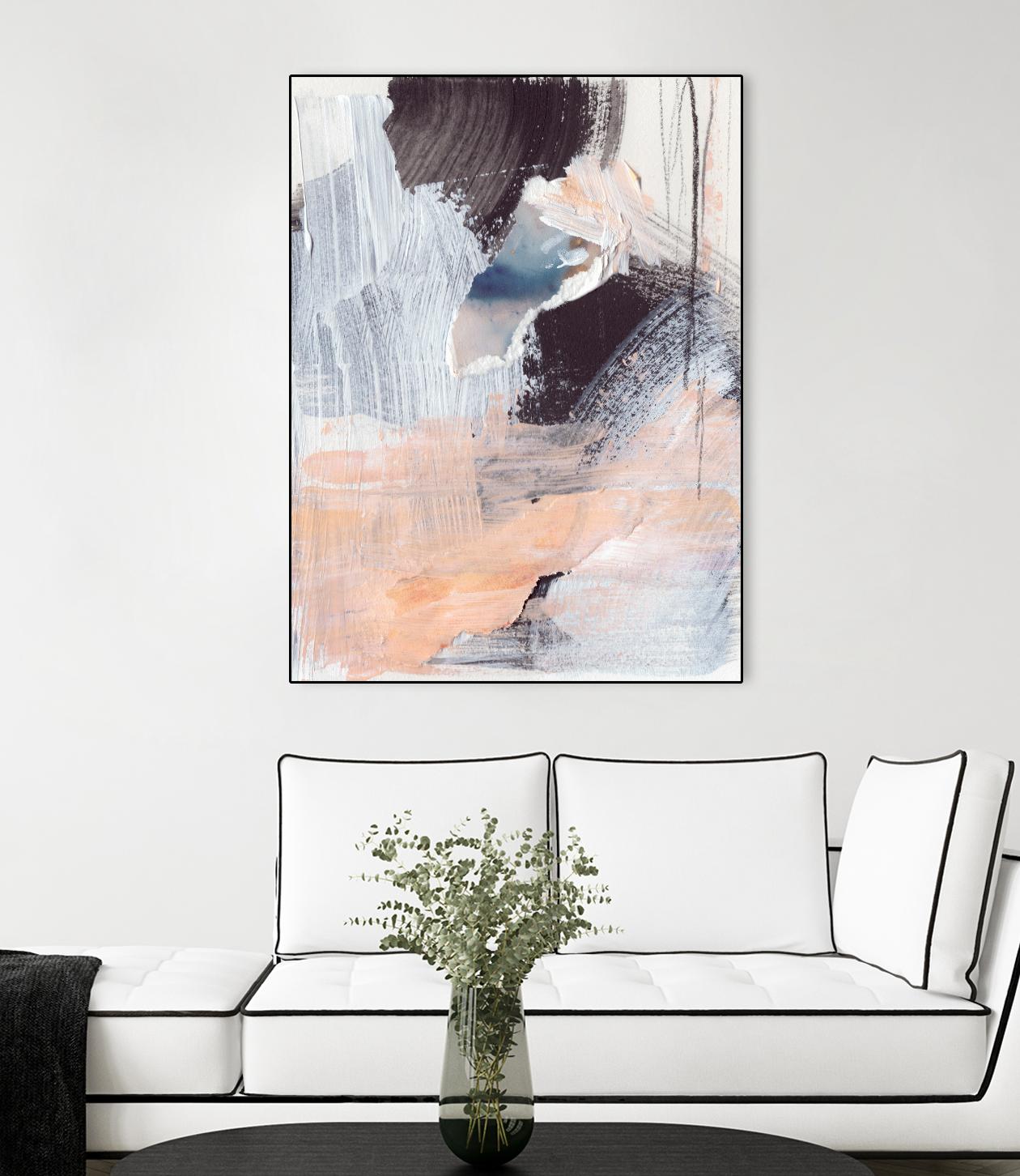 Paved Path I by Jennifer Parker on GIANT ART - pink abstract abstract