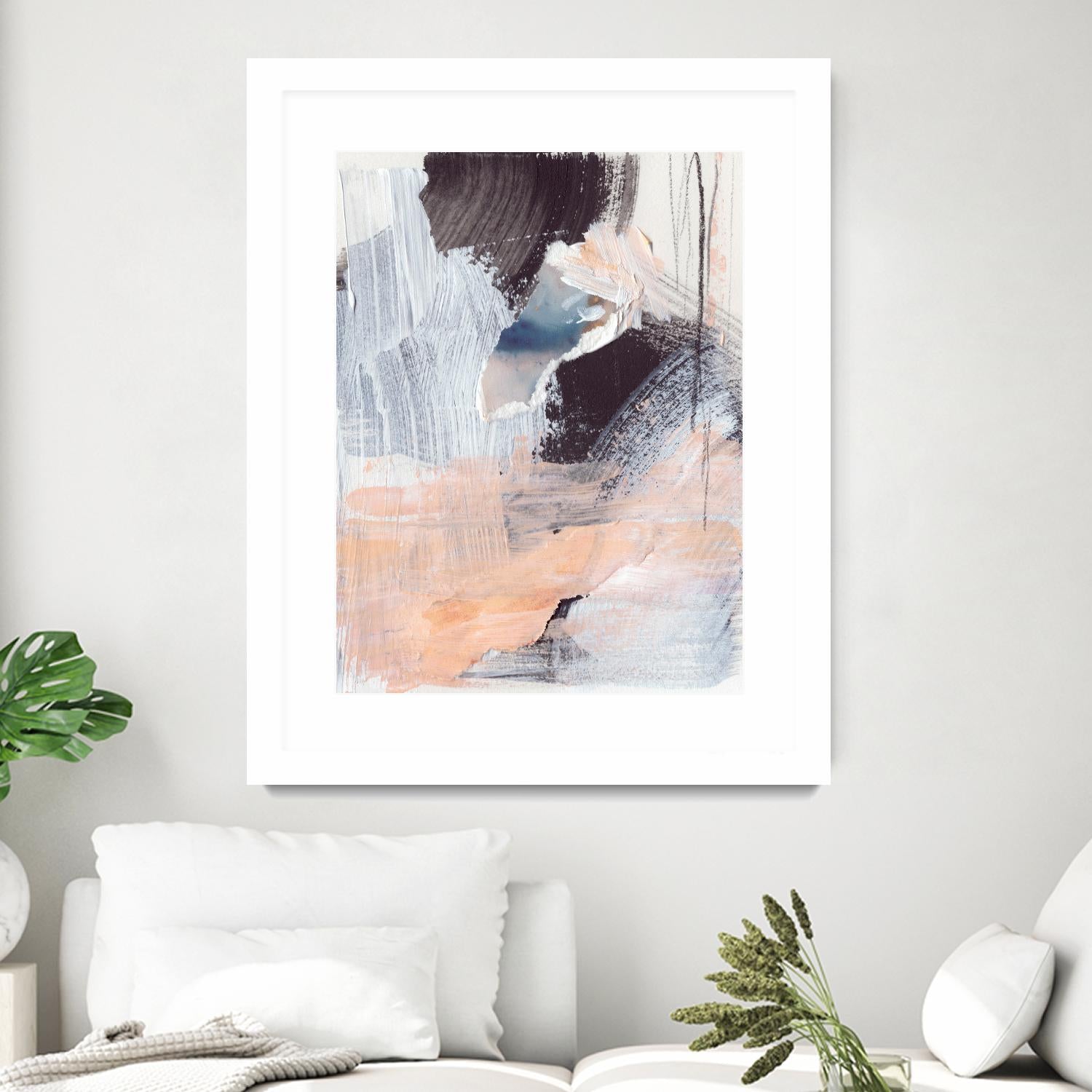 Paved Path I by Jennifer Parker on GIANT ART - pink abstract abstract