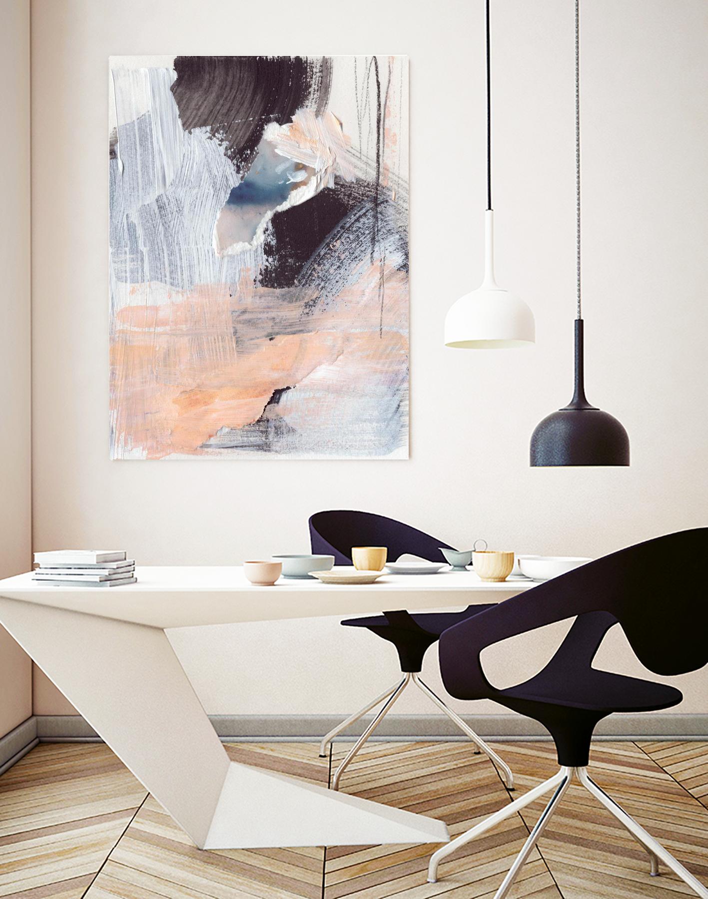 Paved Path I by Jennifer Parker on GIANT ART - pink abstract abstract