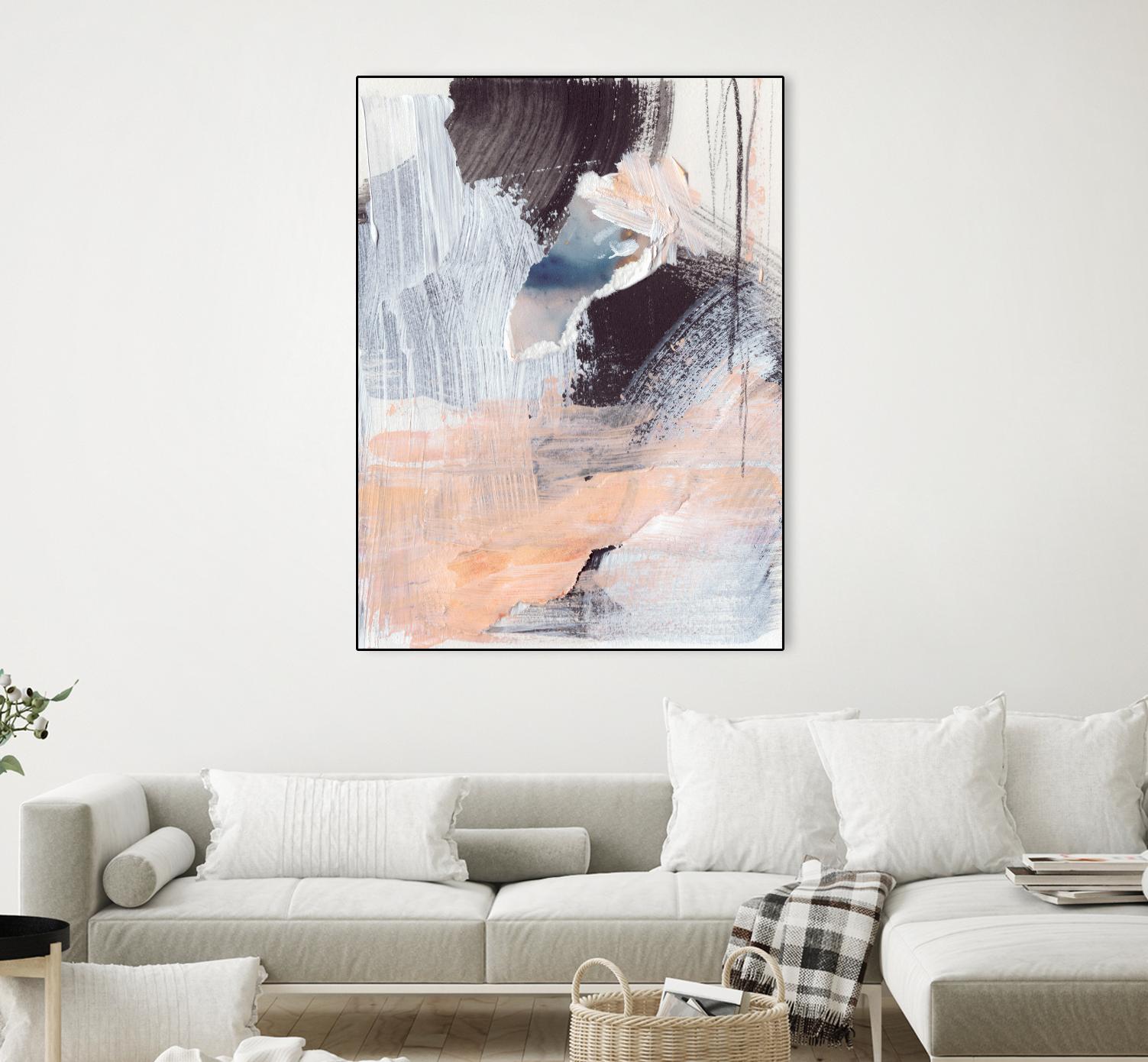 Paved Path I by Jennifer Parker on GIANT ART - pink abstract abstract