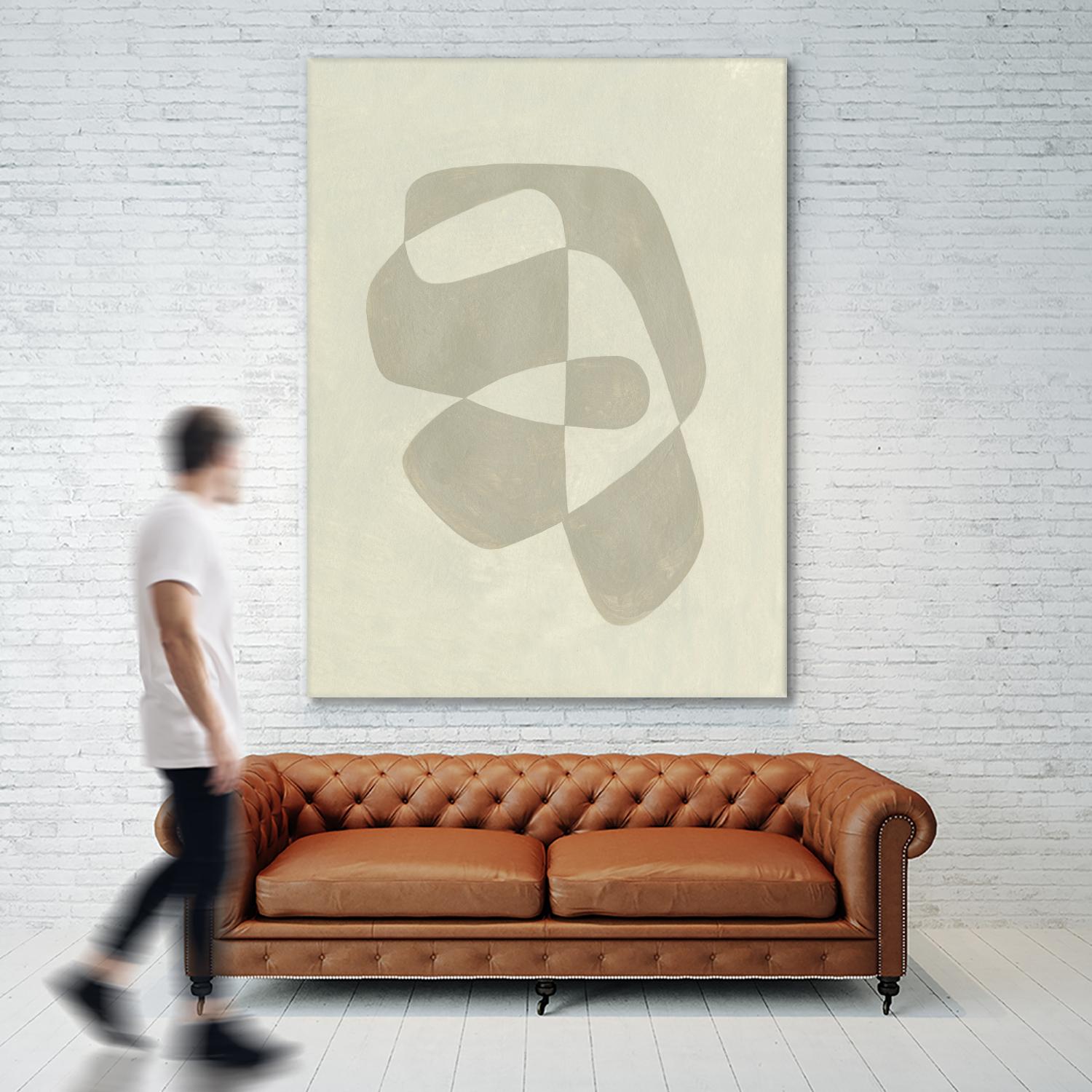Soft Shape I by Emma Caroline on GIANT ART - beige abstract abstract