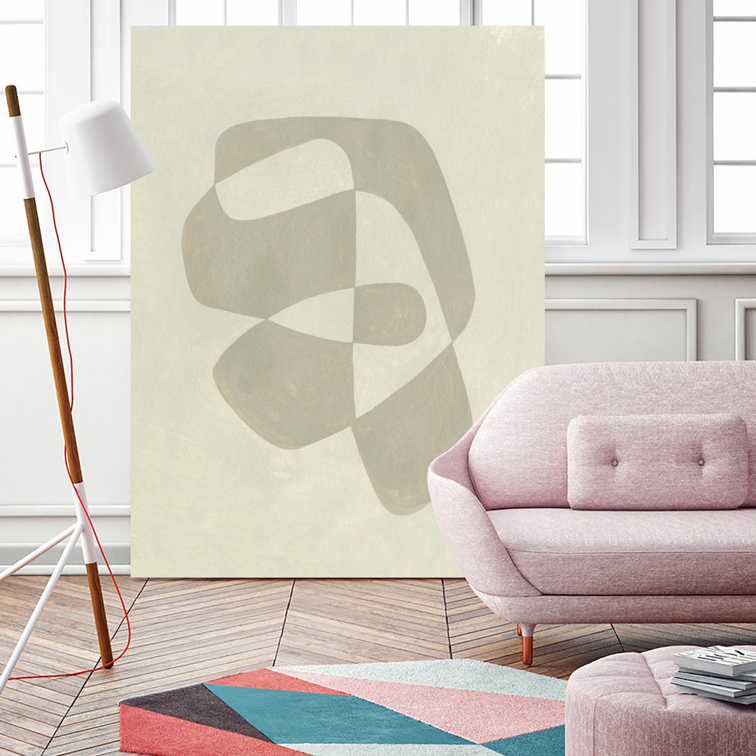 Soft Shape I by Emma Caroline on GIANT ART - beige abstract abstract