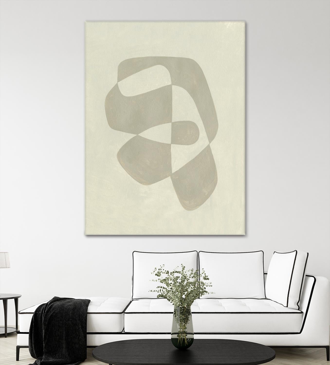 Soft Shape I by Emma Caroline on GIANT ART - beige abstract abstract