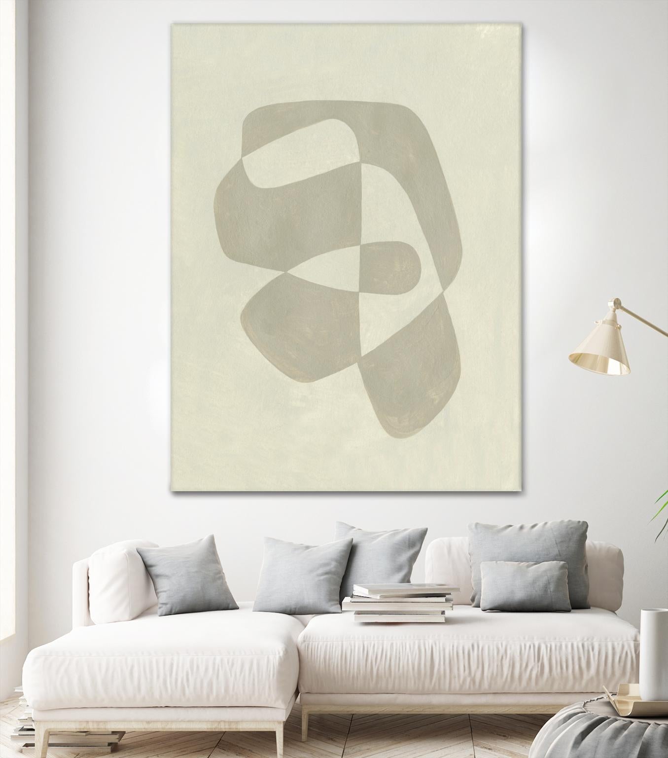 Soft Shape I by Emma Caroline on GIANT ART - beige abstract abstract