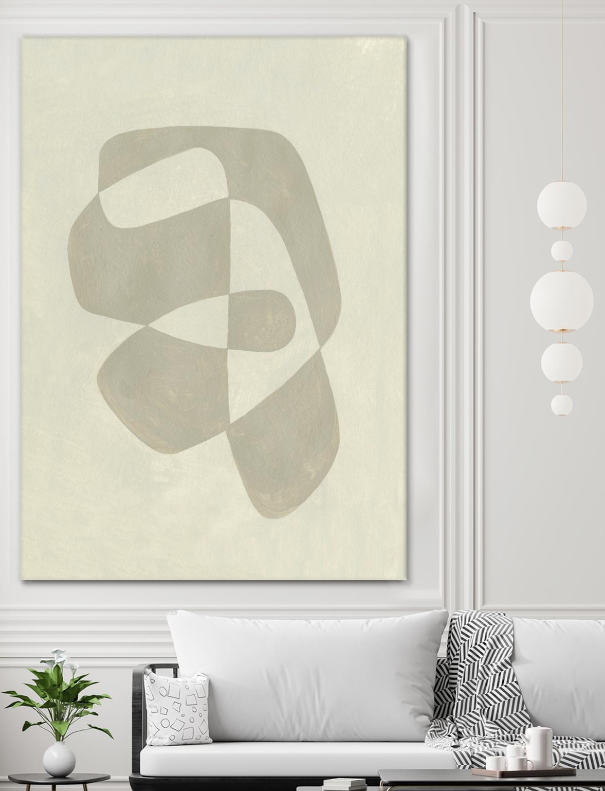 Soft Shape I by Emma Caroline on GIANT ART - beige abstract abstract