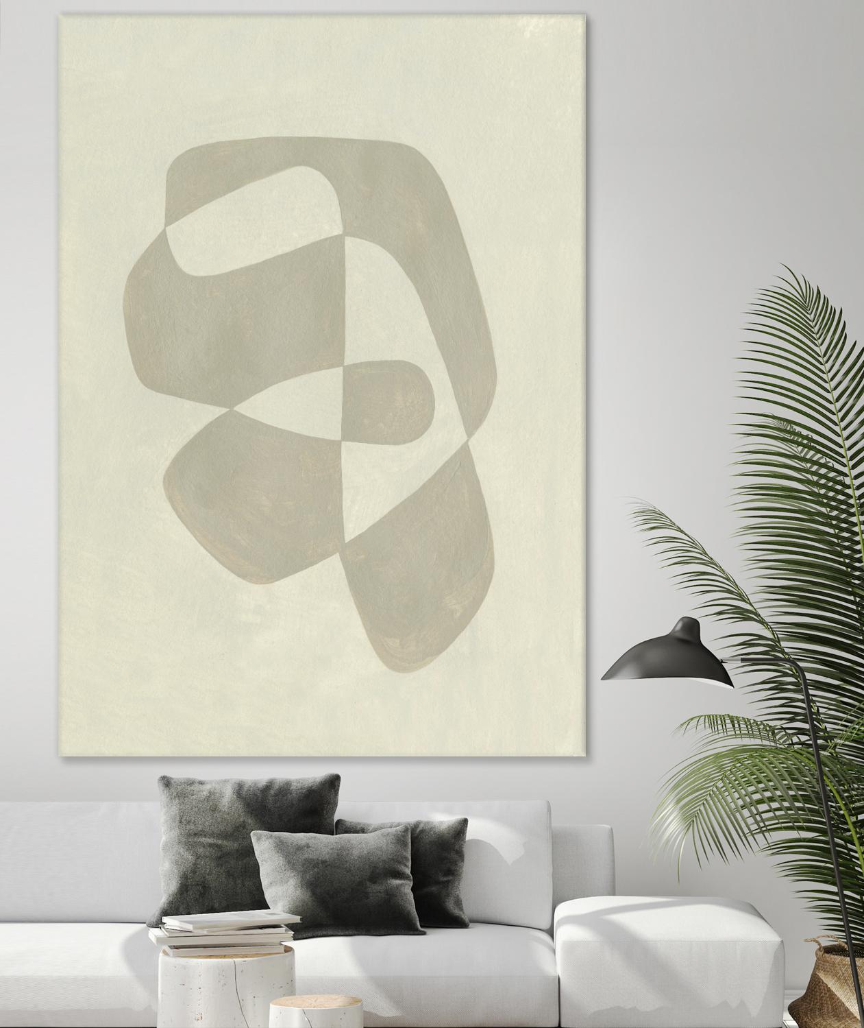Soft Shape I by Emma Caroline on GIANT ART - beige abstract abstract