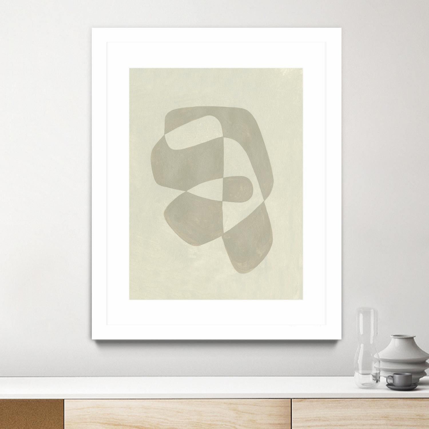 Soft Shape I by Emma Caroline on GIANT ART - beige abstract abstract