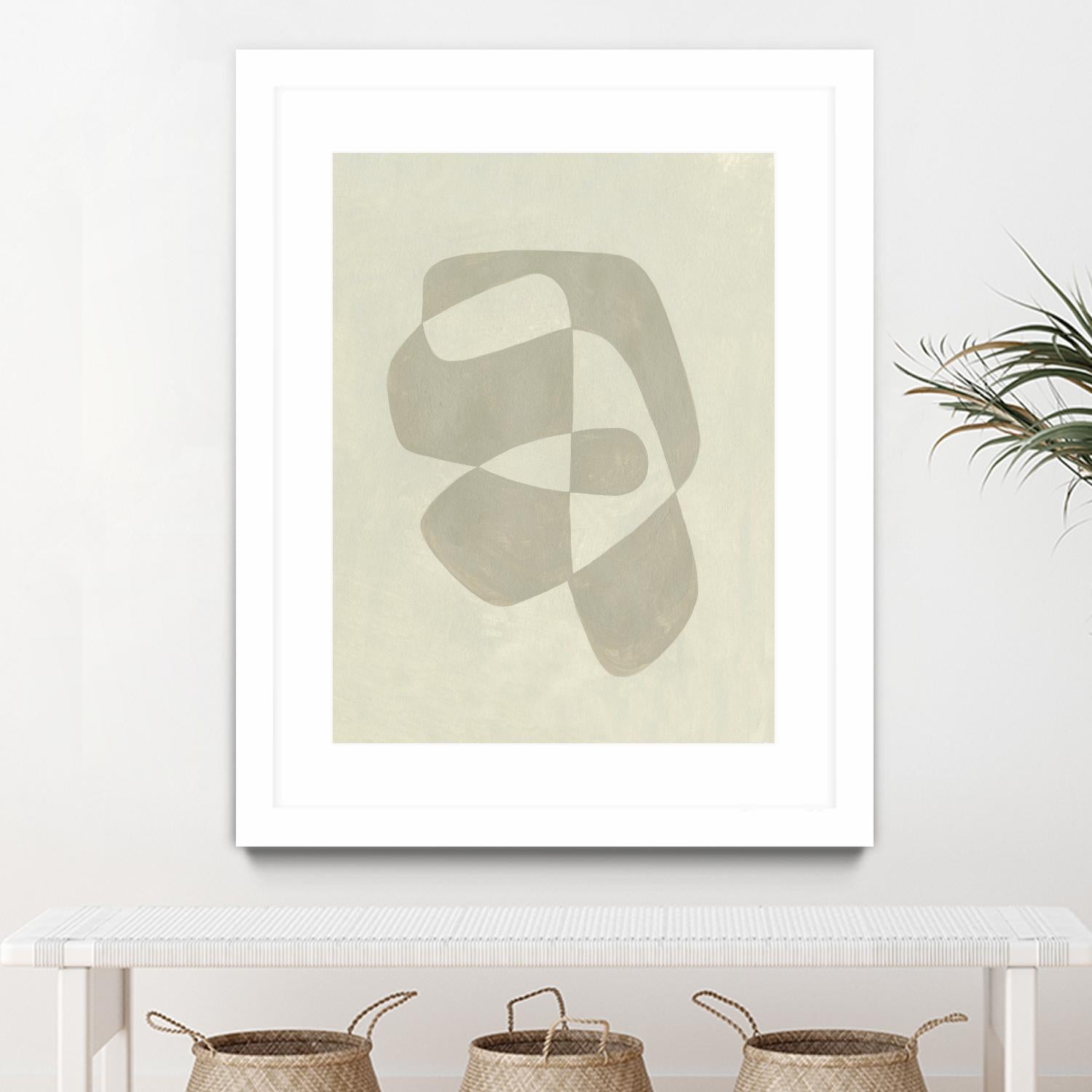 Soft Shape I by Emma Caroline on GIANT ART - beige abstract abstract