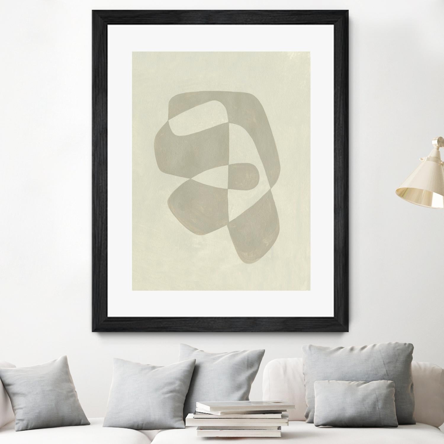 Soft Shape I by Emma Caroline on GIANT ART - beige abstract abstract