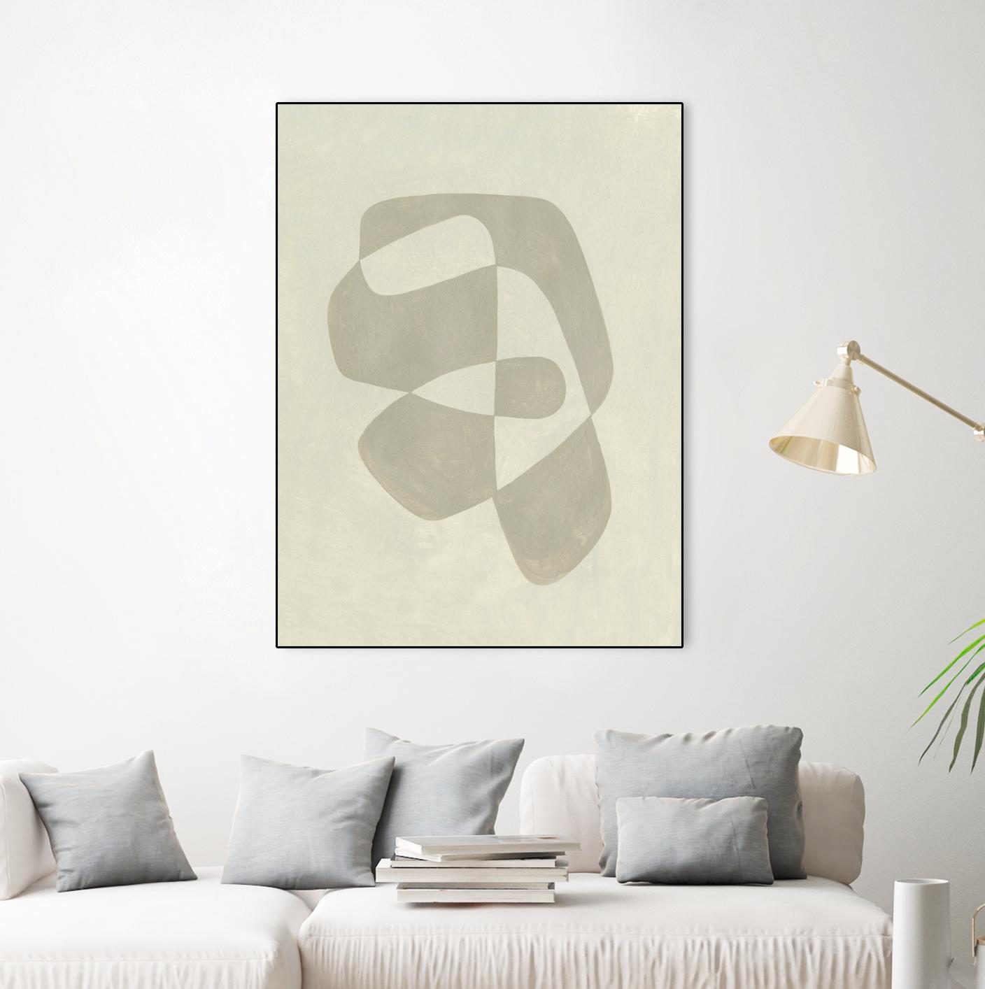 Soft Shape I by Emma Caroline on GIANT ART - beige abstract abstract