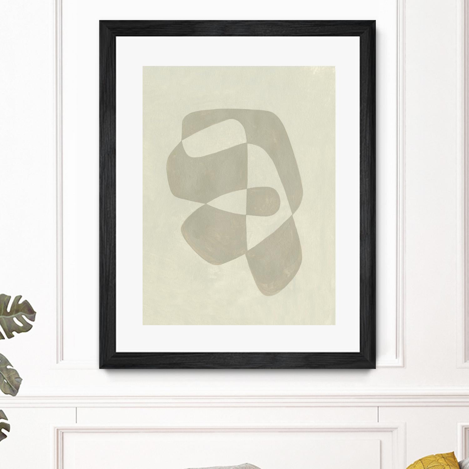 Soft Shape I by Emma Caroline on GIANT ART - beige abstract abstract