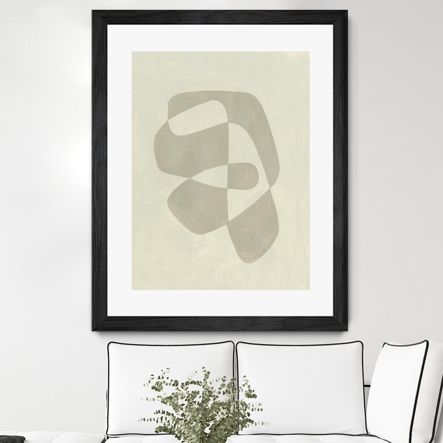 Soft Shape I by Emma Caroline on GIANT ART - beige abstract abstract