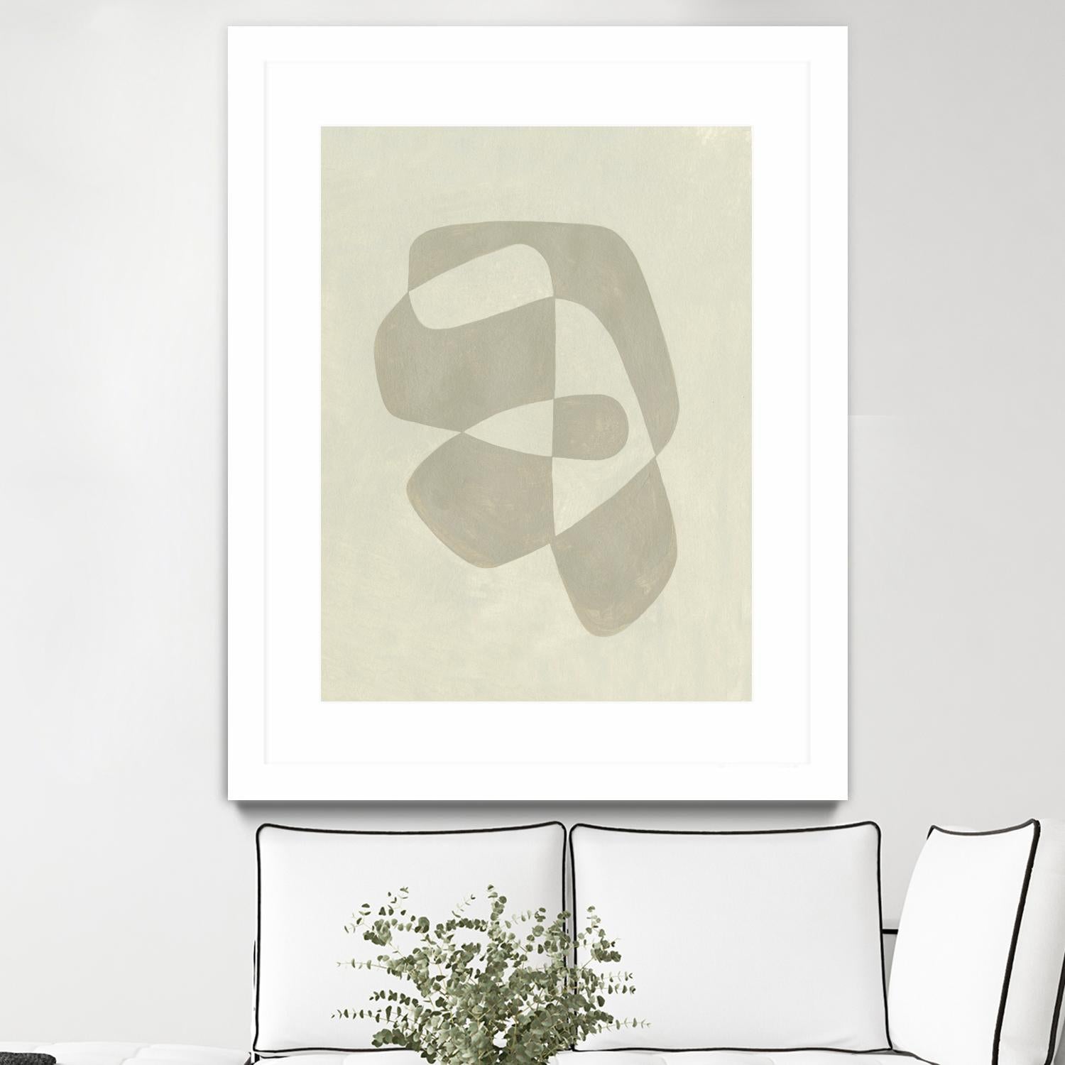 Soft Shape I by Emma Caroline on GIANT ART - beige abstract abstract