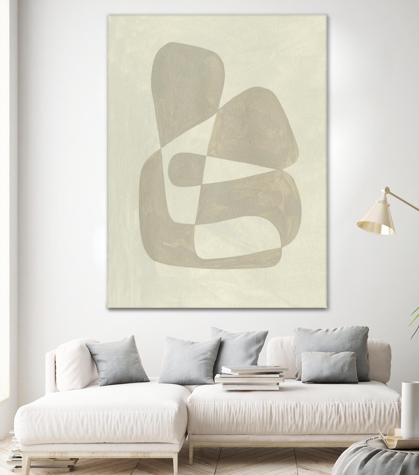 Soft Shape II by Emma Caroline on GIANT ART - beige abstract abstract