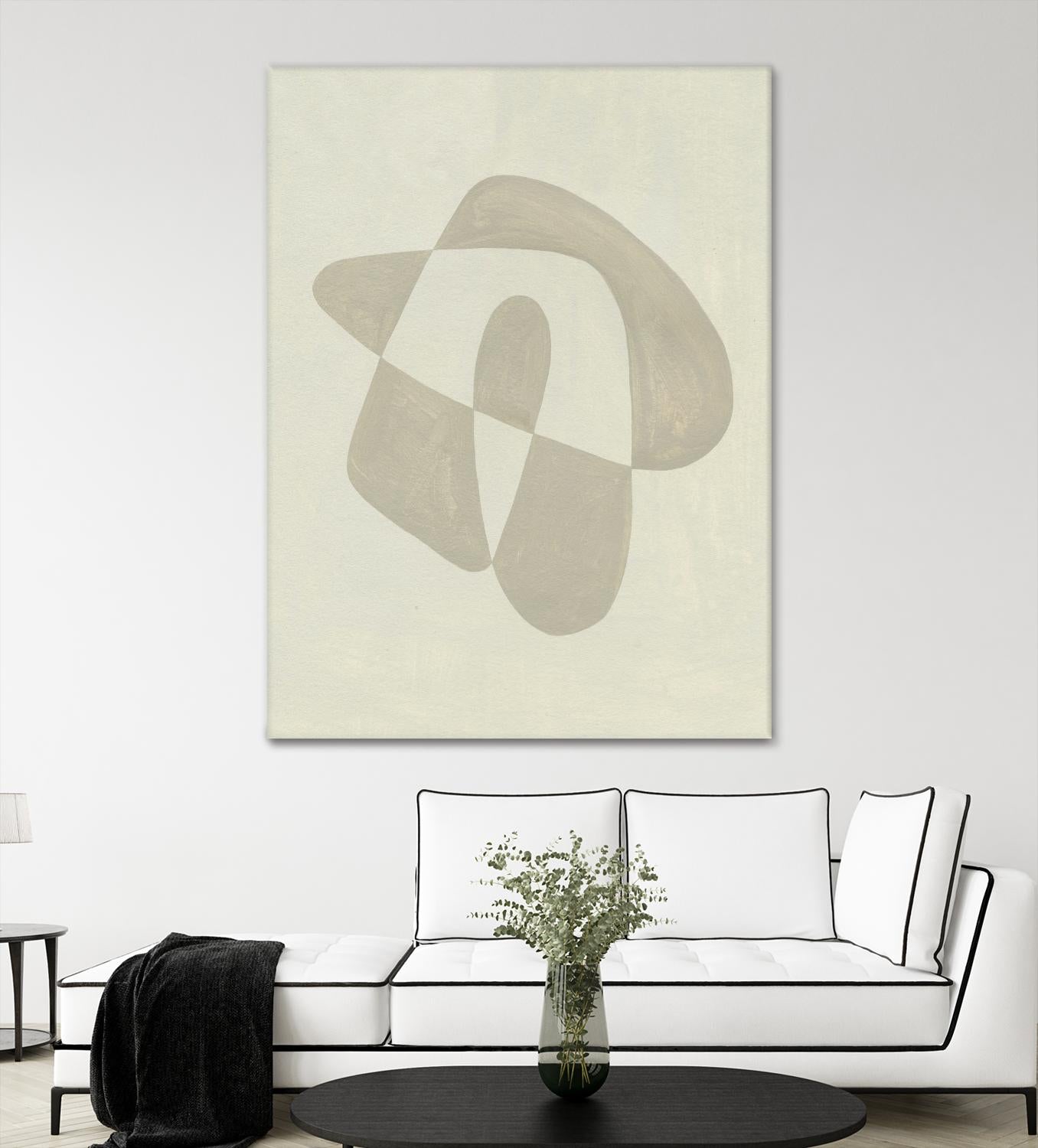 Soft Shape IV by Emma Caroline on GIANT ART - beige abstract abstract