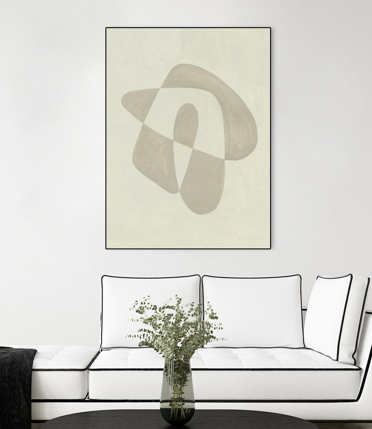 Soft Shape IV by Emma Caroline on GIANT ART - beige abstract abstract