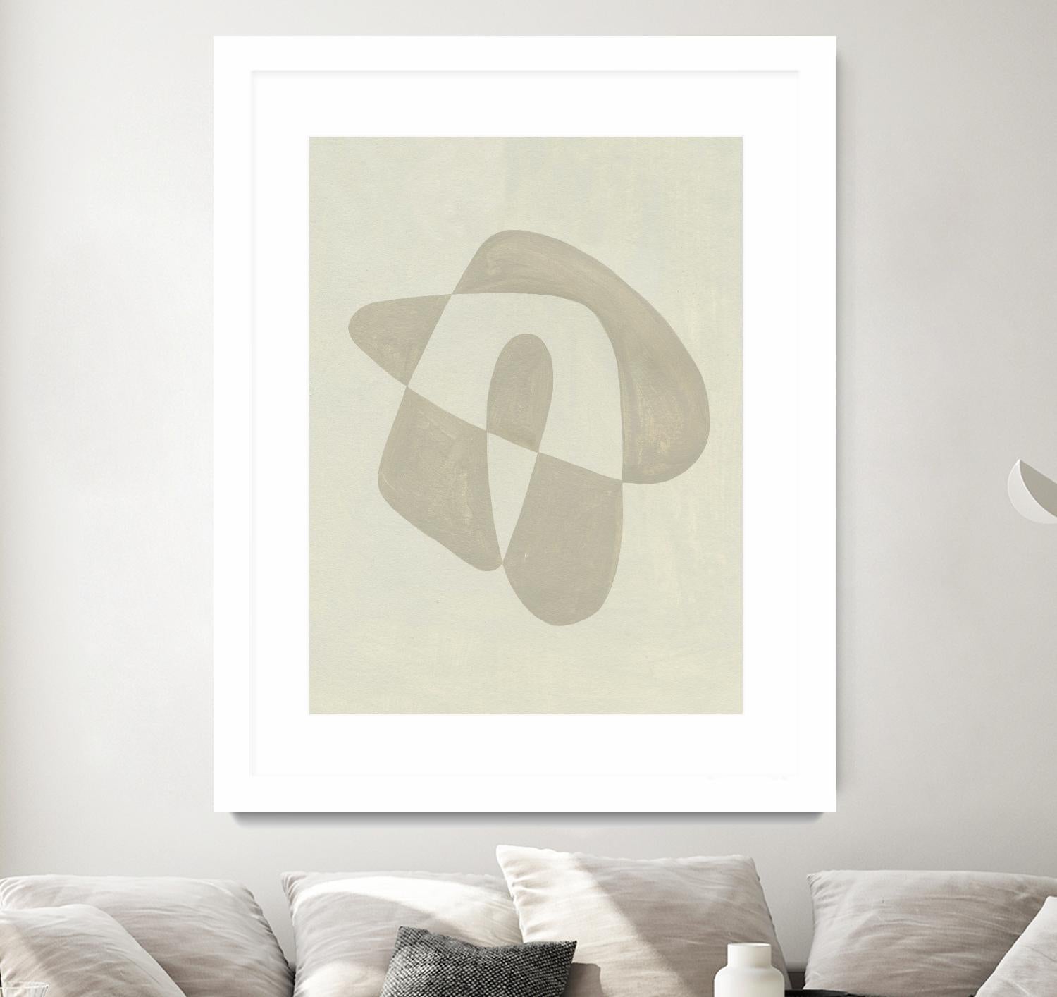 Soft Shape IV by Emma Caroline on GIANT ART - beige abstract abstract