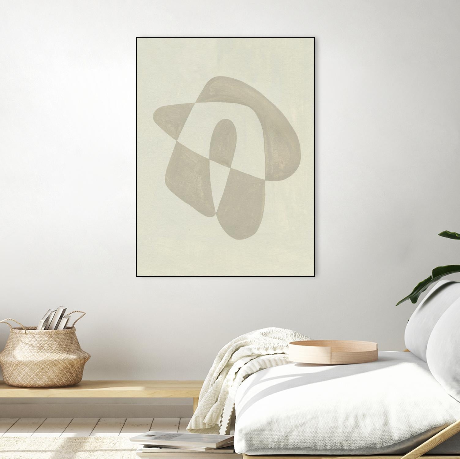 Soft Shape IV by Emma Caroline on GIANT ART - beige abstract abstract