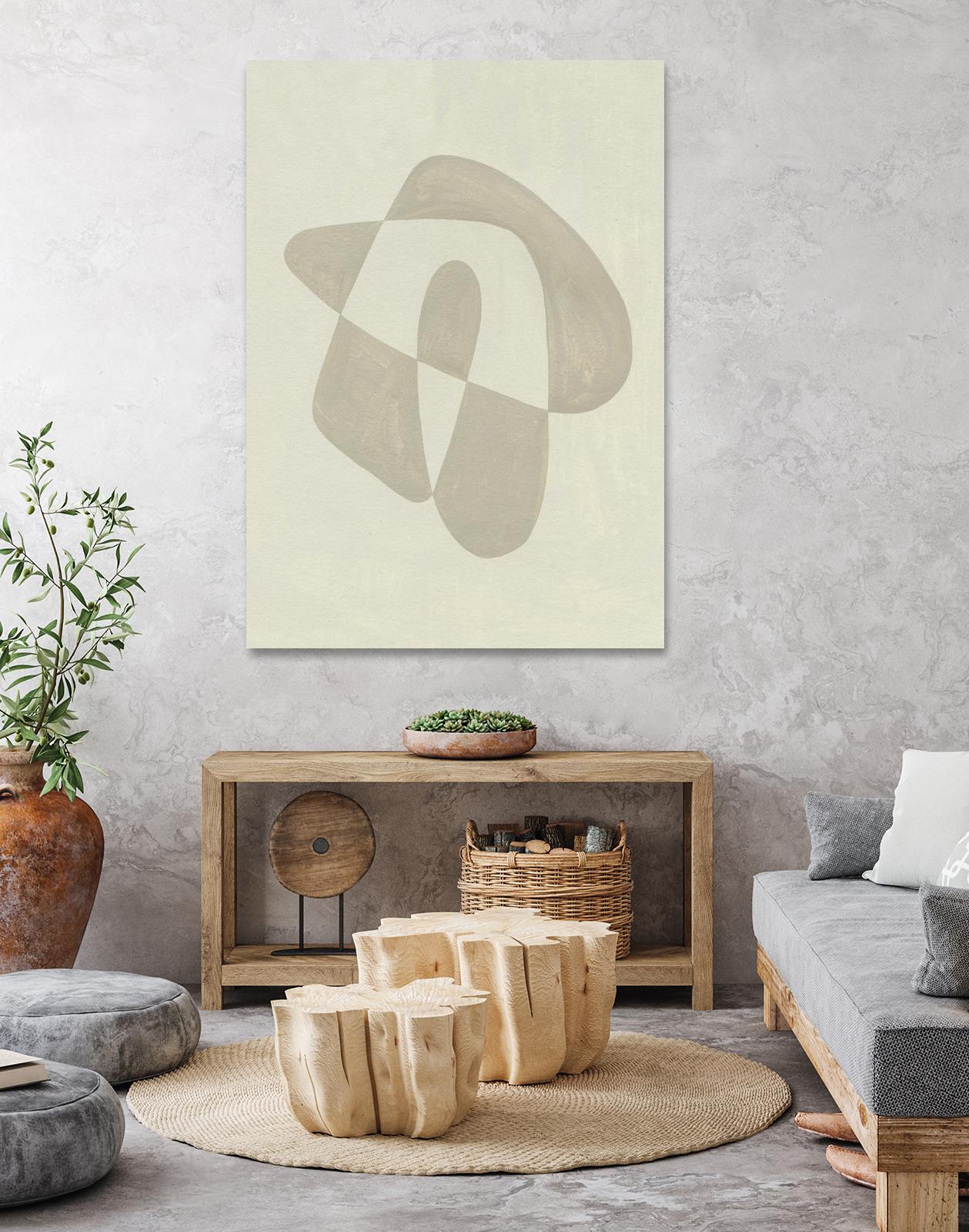 Soft Shape IV by Emma Caroline on GIANT ART - beige abstract abstract