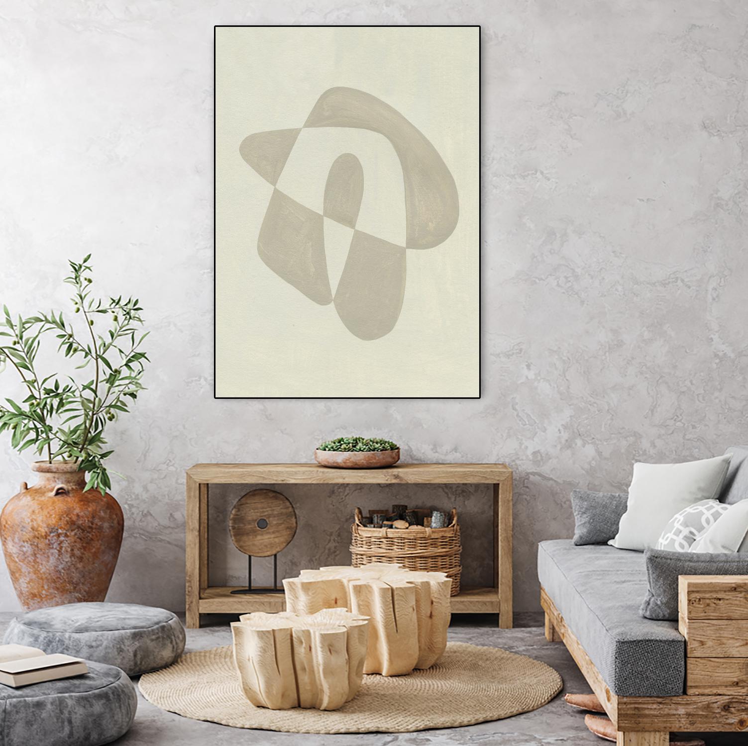 Soft Shape IV by Emma Caroline on GIANT ART - beige abstract abstract
