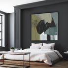 Puzzle in Neutrals I by Jennifer Goldberger on GIANT ART - green abstract abstract