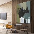 Puzzle in Neutrals I by Jennifer Goldberger on GIANT ART - green abstract abstract