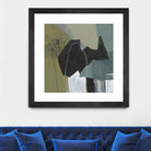 Puzzle in Neutrals I by Jennifer Goldberger on GIANT ART - green abstract abstract