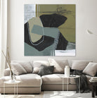 Puzzle in Neutrals II by Jennifer Goldberger on GIANT ART - beige abstract