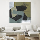 Puzzle in Neutrals II by Jennifer Goldberger on GIANT ART - beige abstract