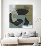 Puzzle in Neutrals II by Jennifer Goldberger on GIANT ART - beige abstract