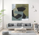 Puzzle in Neutrals II by Jennifer Goldberger on GIANT ART - beige abstract
