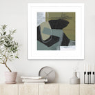 Puzzle in Neutrals II by Jennifer Goldberger on GIANT ART - beige abstract